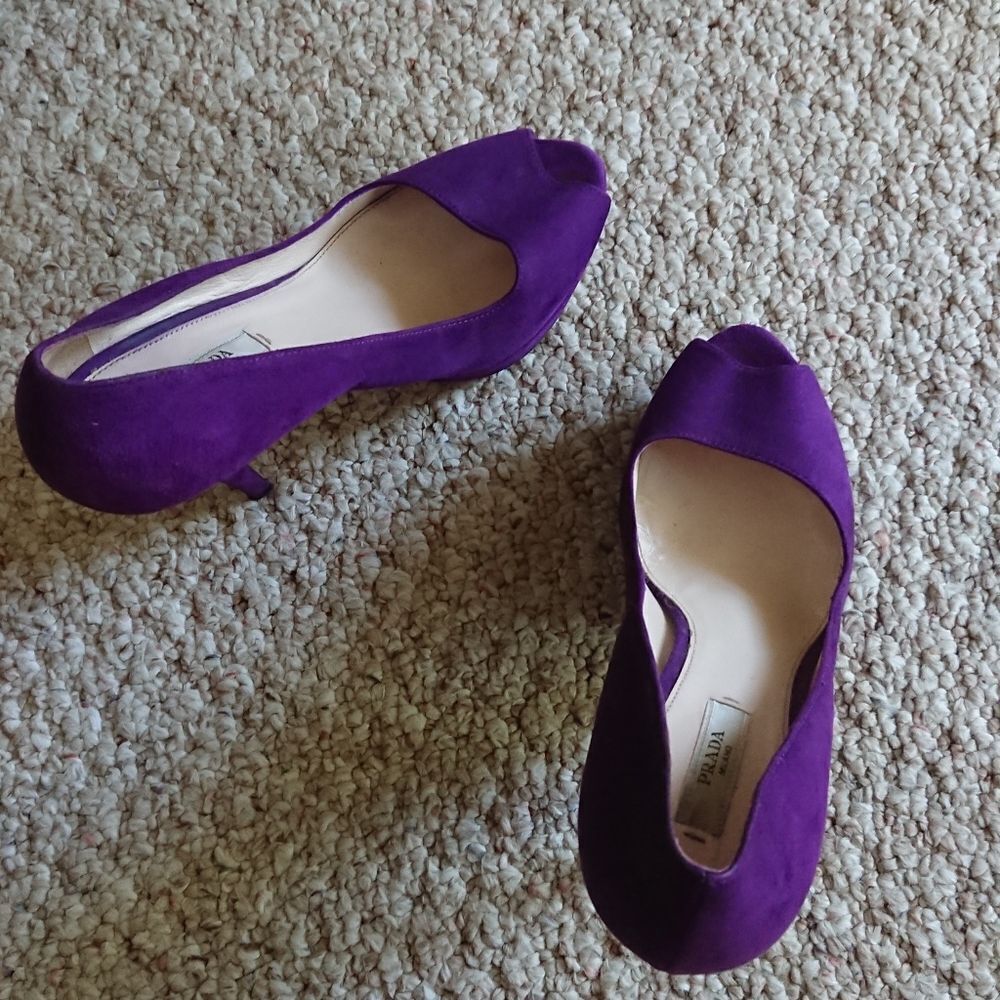 Very rich pretty purple Prada heels size: 36.5 - Picture 4 of 12